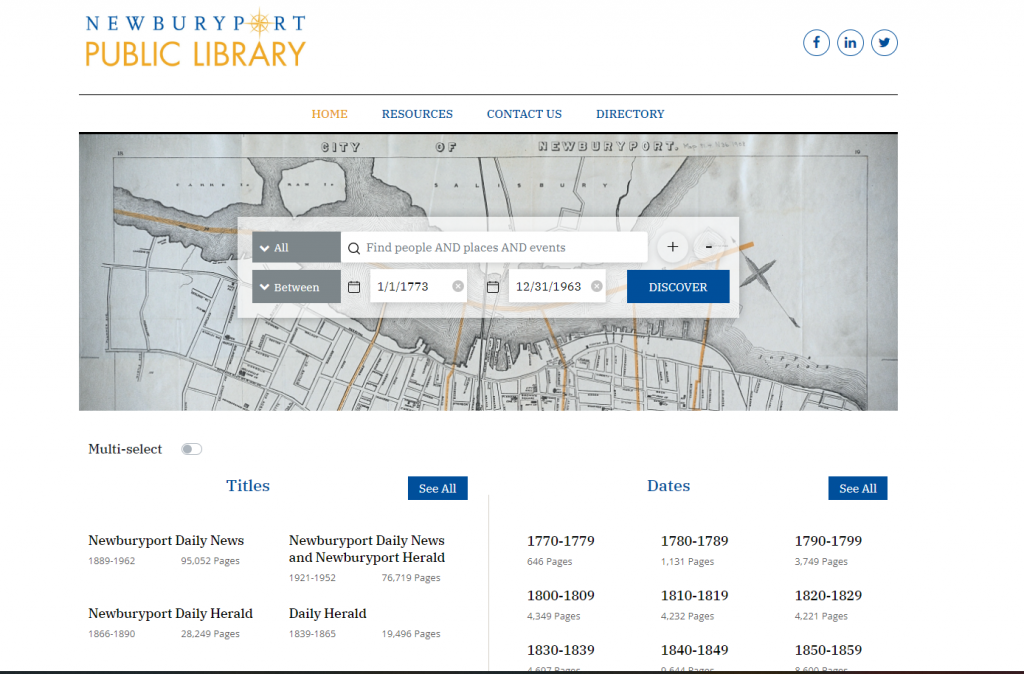 Spotlight The Newburyport Public Library Advantage Archives