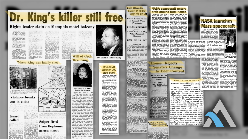 This Week in History- April 1st - April 7th- Advantage Archives